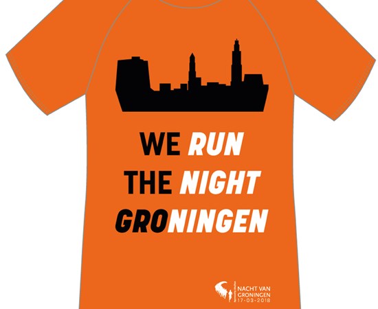 Speciaal running shirt We Run The Night Groningen